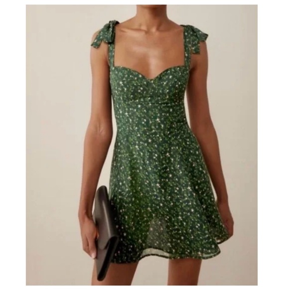 Reformation Dresses & Skirts - Reformation Niara Mini Dress in the Coriander Floral  Size: 4
